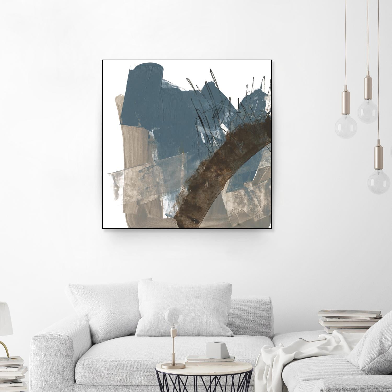 Neutral Arc I by Jennifer Goldberger on GIANT ART - white abstract abstract 