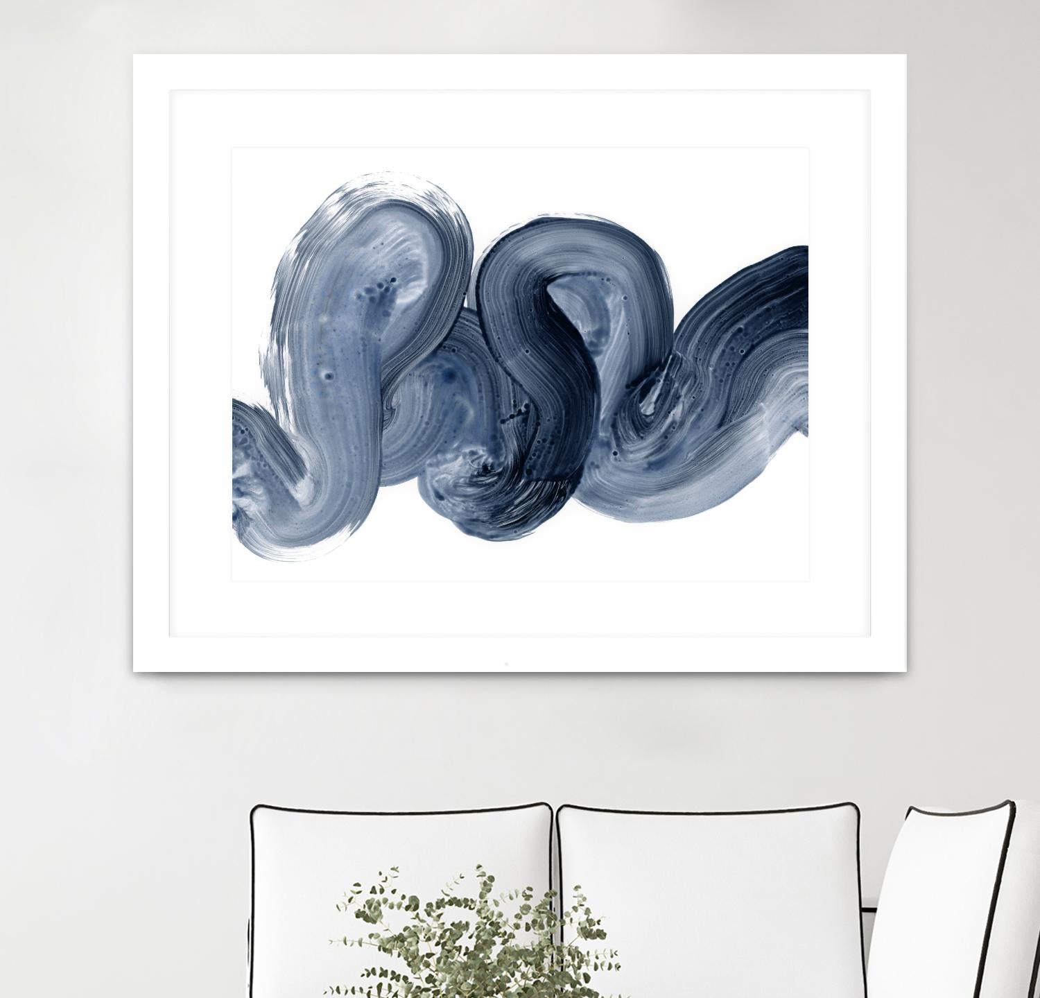 Offshore I by Victoria Barnes on GIANT ART - blue  abstract abstract