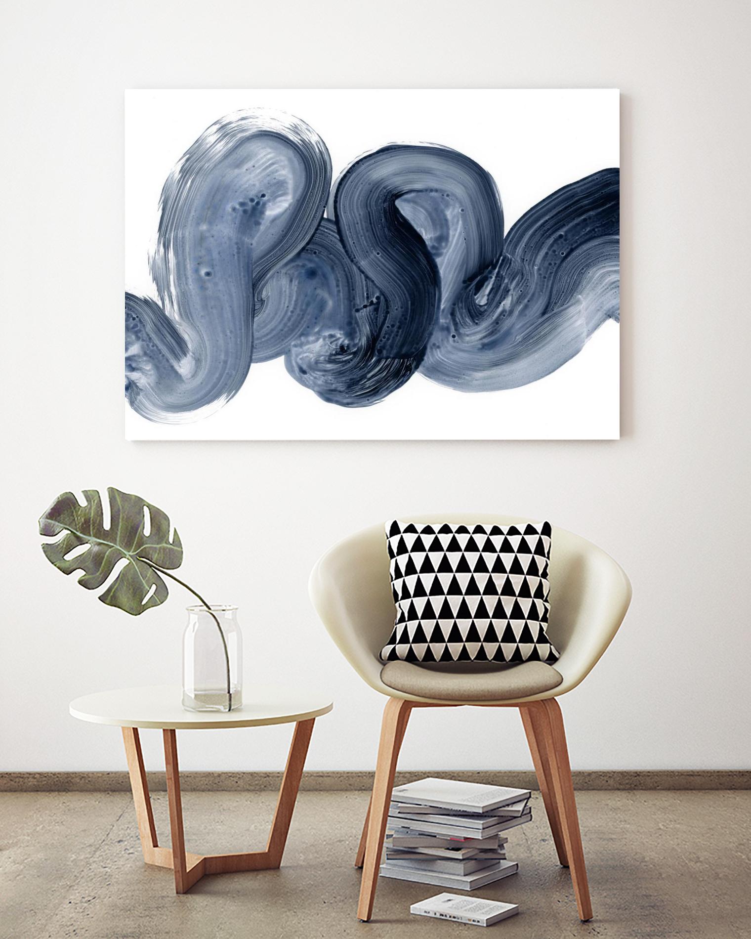 Offshore I by Victoria Barnes on GIANT ART - blue  abstract abstract