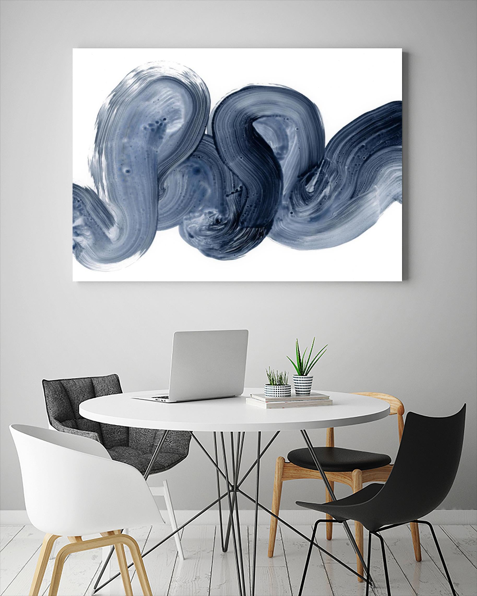 Offshore I by Victoria Barnes on GIANT ART - blue  abstract abstract