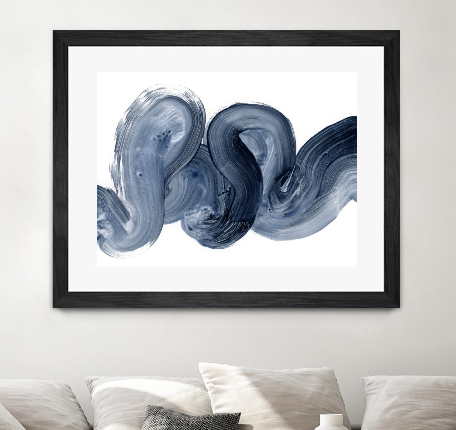 Offshore I by Victoria Barnes on GIANT ART - blue  abstract abstract