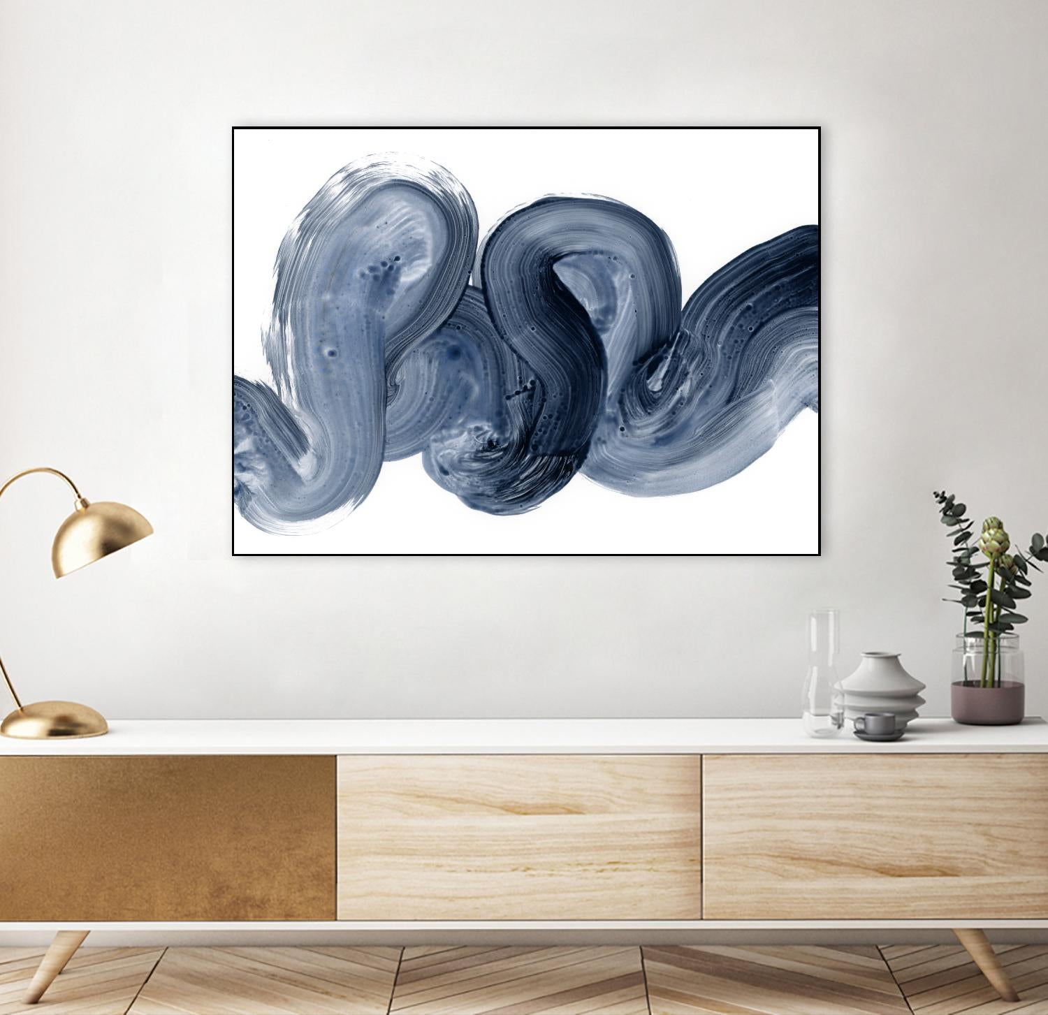 Offshore I by Victoria Barnes on GIANT ART - blue  abstract abstract