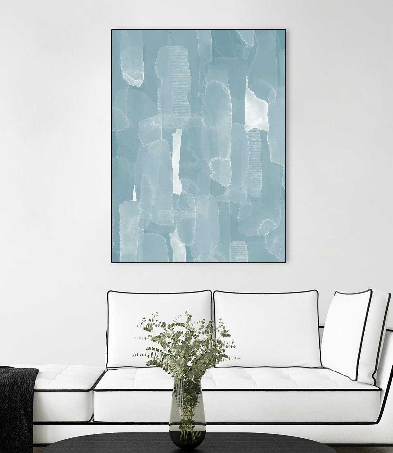 Smoke Stack I by Grace Popp on GIANT ART - blue abstract abstract