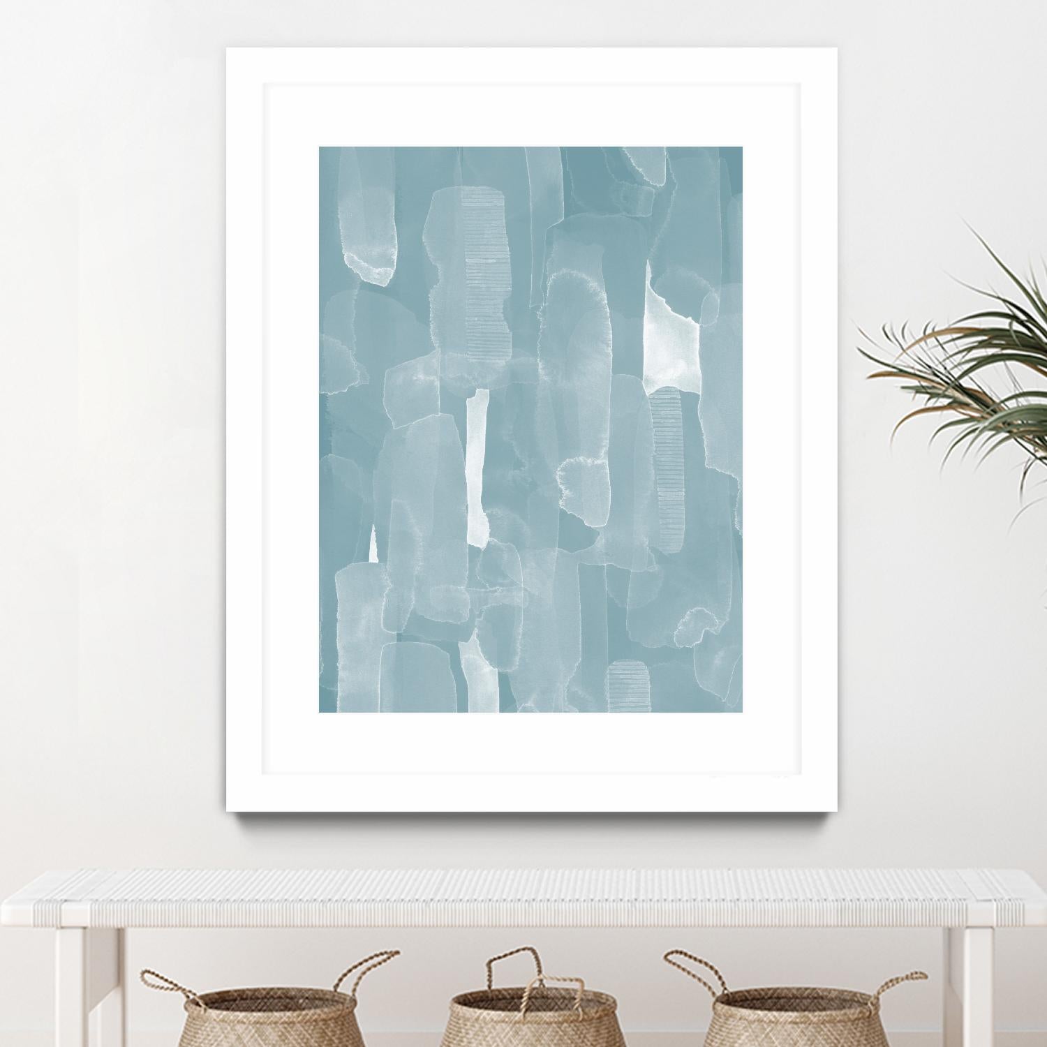 Smoke Stack I by Grace Popp on GIANT ART - blue abstract abstract