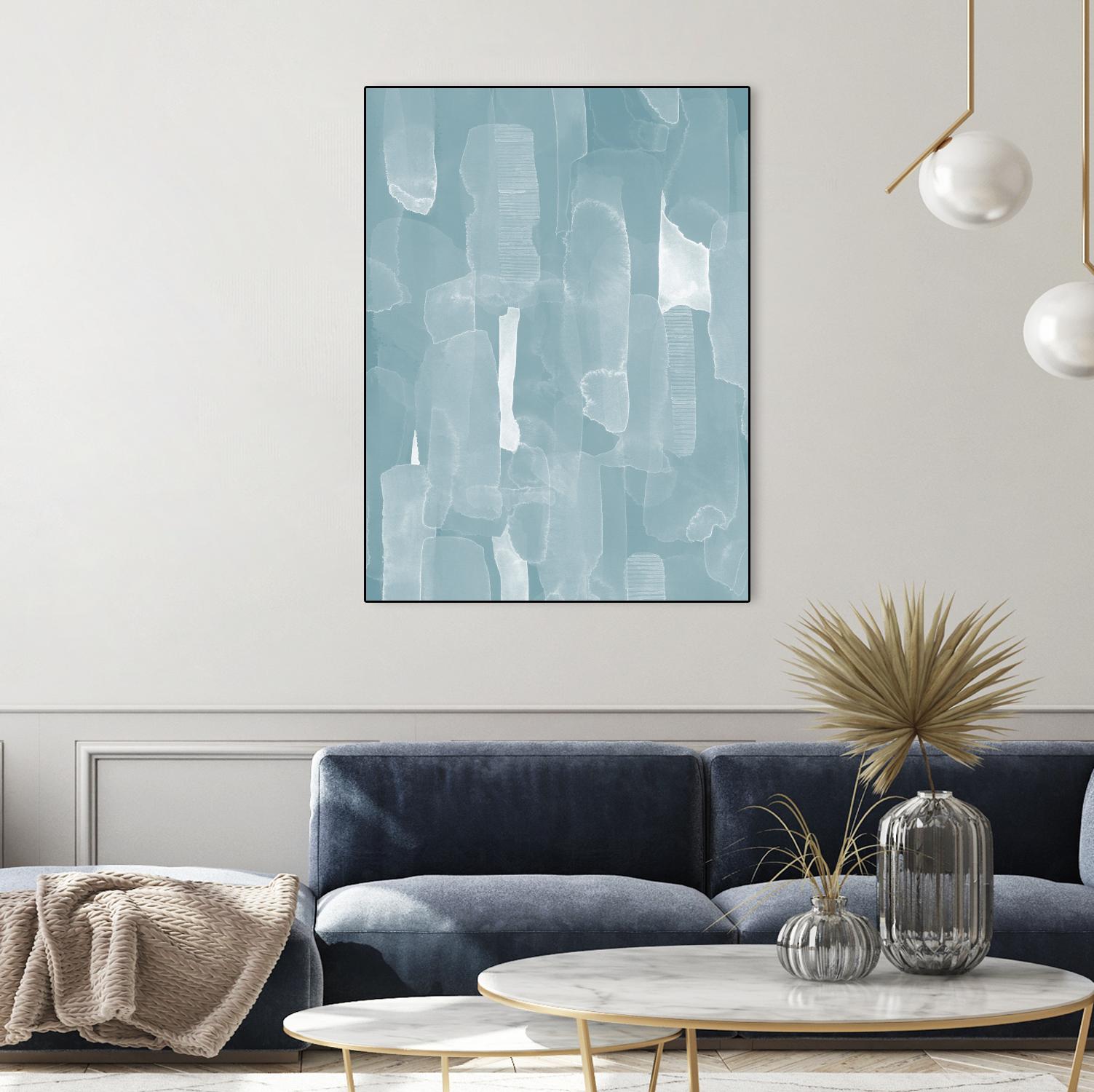 Smoke Stack I by Grace Popp on GIANT ART - blue abstract abstract