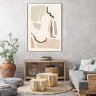 Lounge Abstract I by Victoria Barnes on GIANT ART - pink fashion & figurative abstract