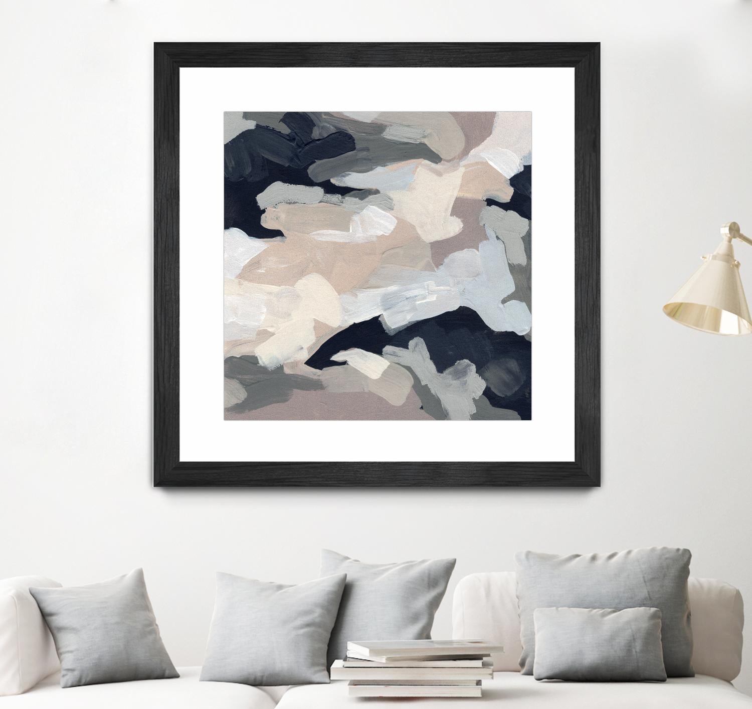 Monochrome Currents I by June Vess on GIANT ART - white abstract abstract