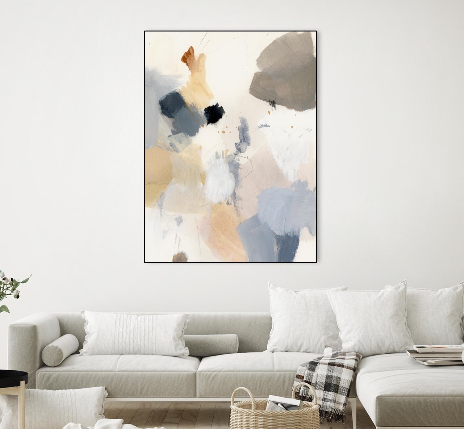 Neutral Scrawl II by Victoria Barnes on GIANT ART - grey  abstract abstract 