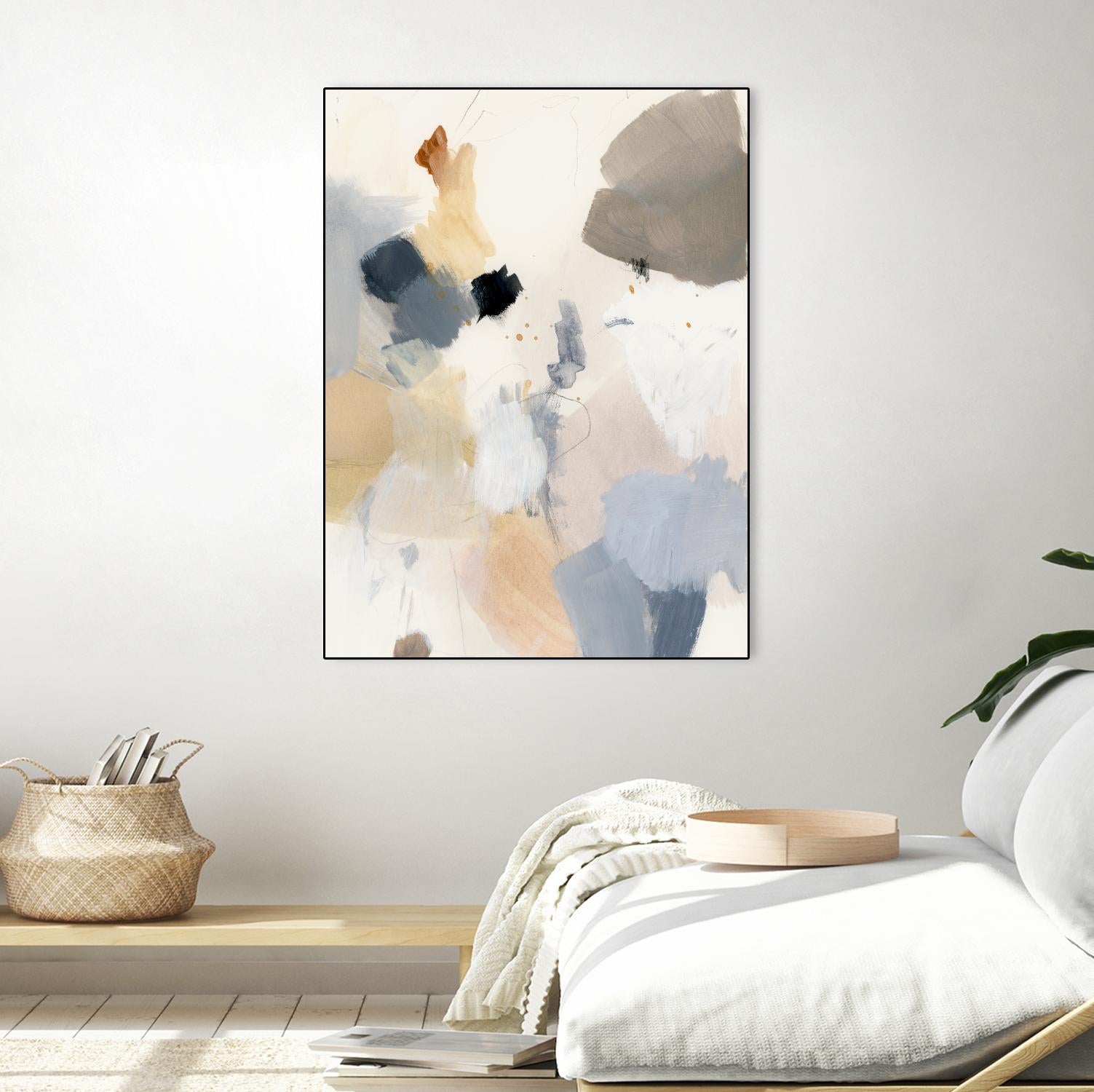 Neutral Scrawl II by Victoria Barnes on GIANT ART - grey  abstract abstract 