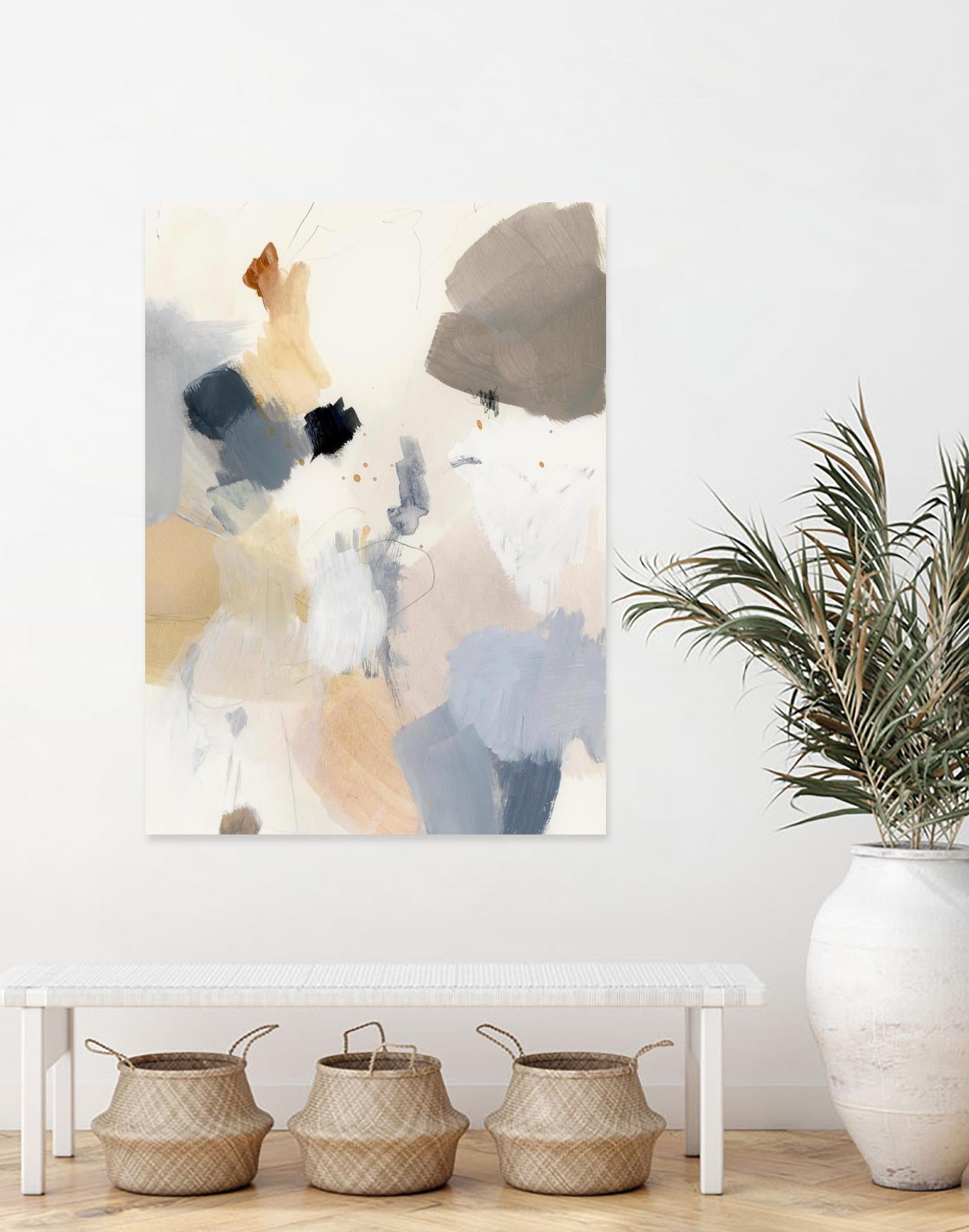 Neutral Scrawl II by Victoria Barnes on GIANT ART - grey  abstract abstract 