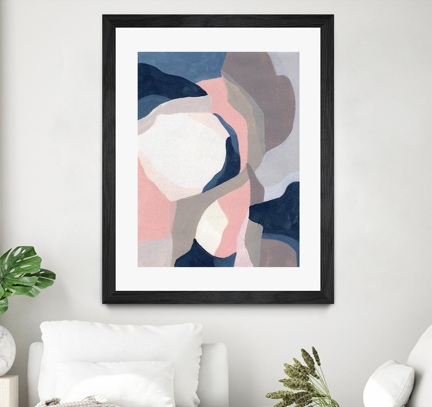 Intertwined Tones II by June Vess on GIANT ART - pink abstract abstract 