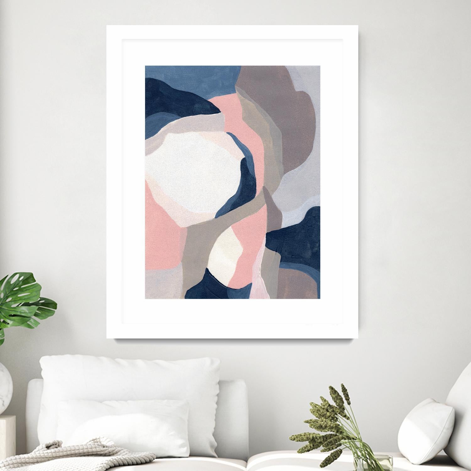 Intertwined Tones II by June Vess on GIANT ART - pink abstract abstract 