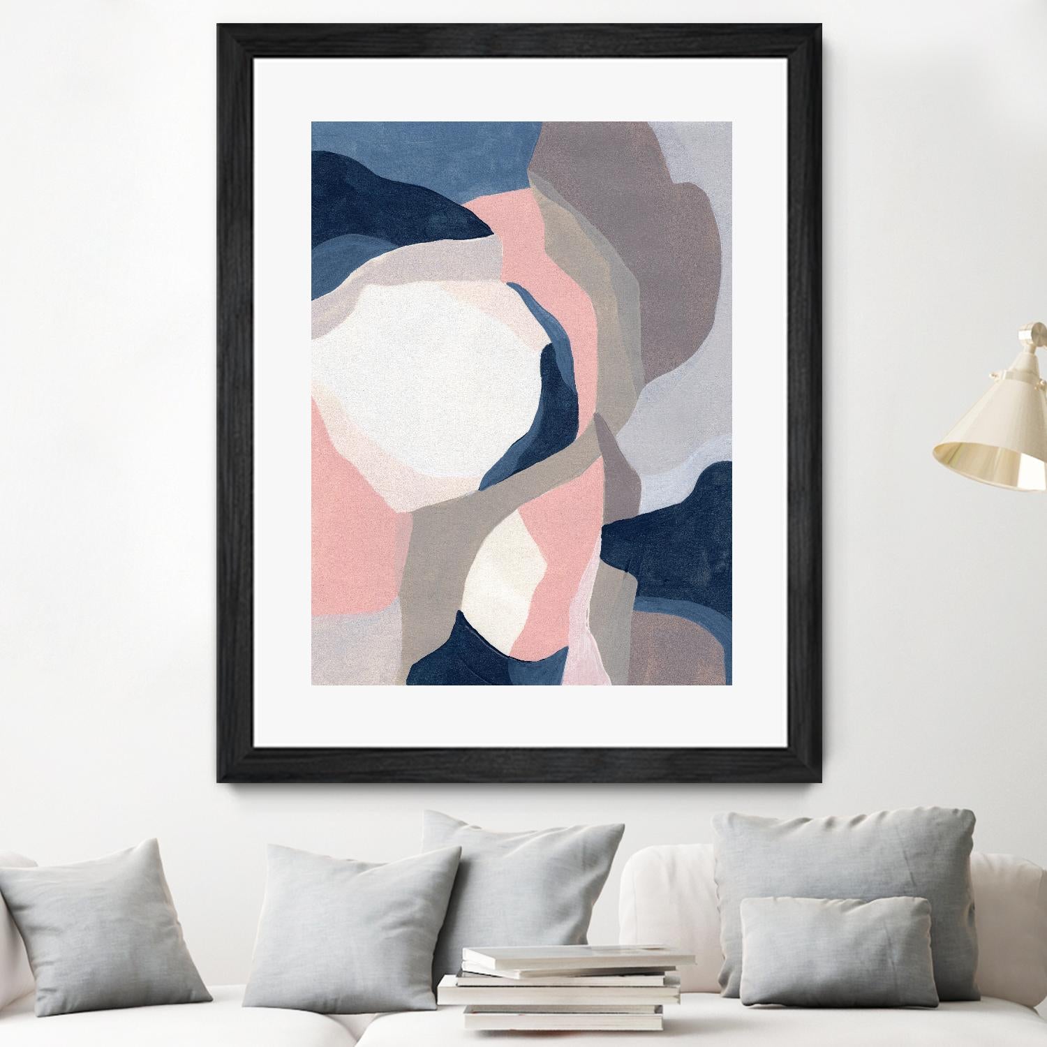 Intertwined Tones II by June Vess on GIANT ART - pink abstract abstract 
