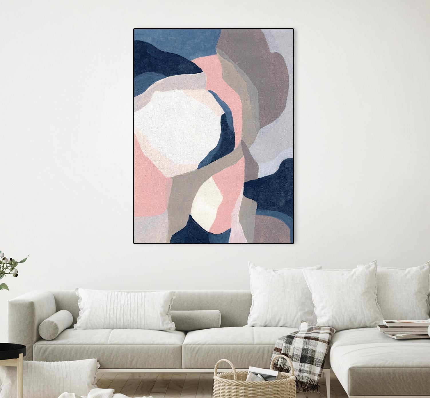 Intertwined Tones II by June Vess on GIANT ART - pink abstract abstract 