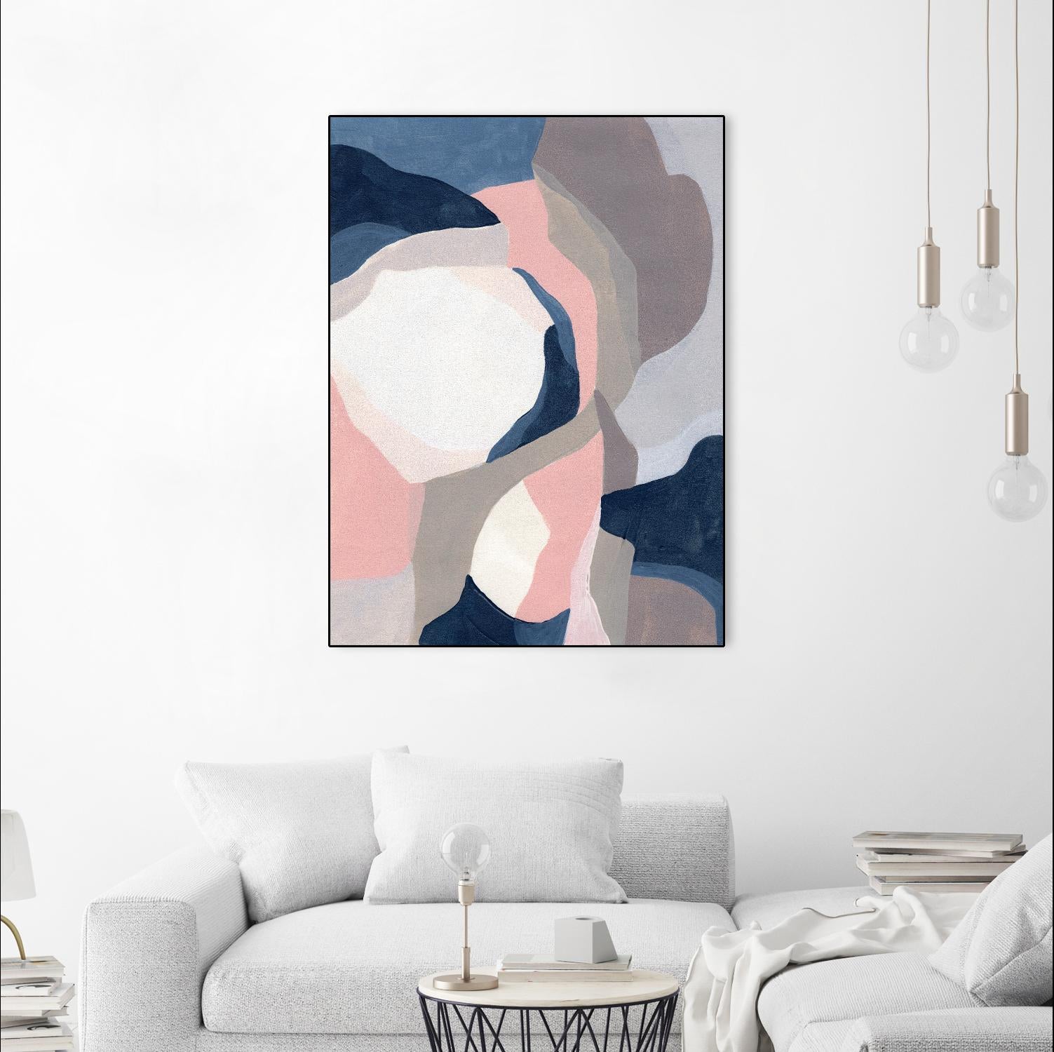 Intertwined Tones II by June Vess on GIANT ART - pink abstract abstract 