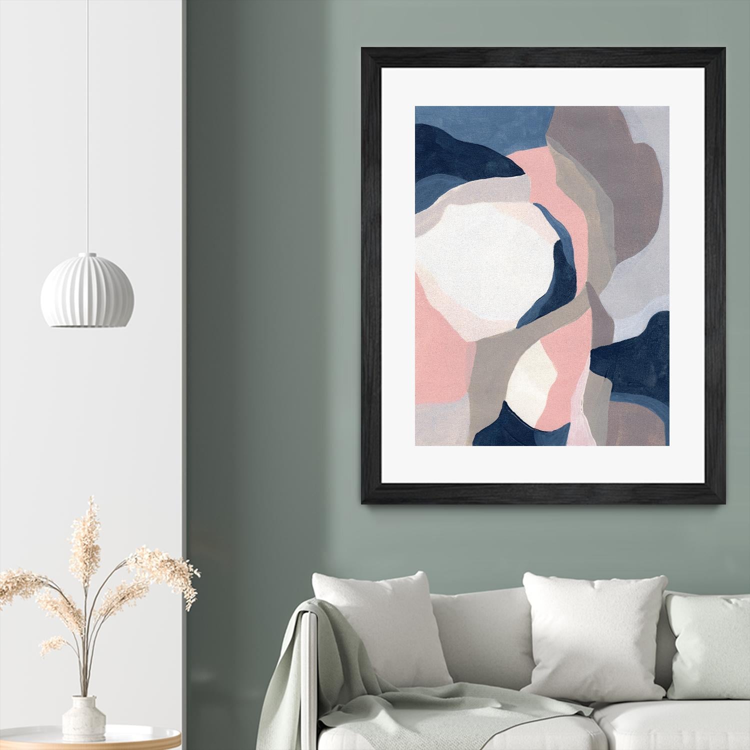 Intertwined Tones II by June Vess on GIANT ART - pink abstract abstract 
