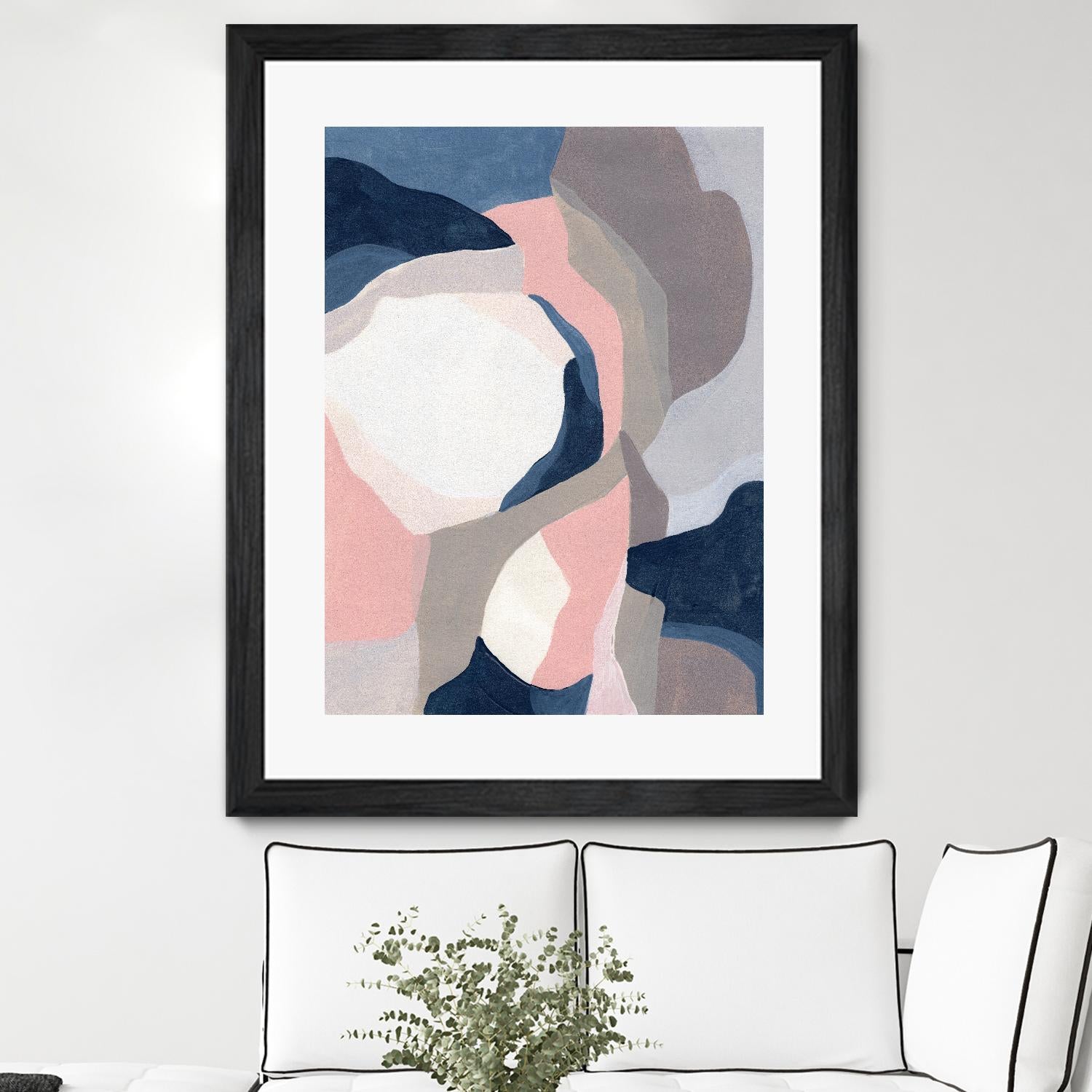 Intertwined Tones II by June Vess on GIANT ART - pink abstract abstract 