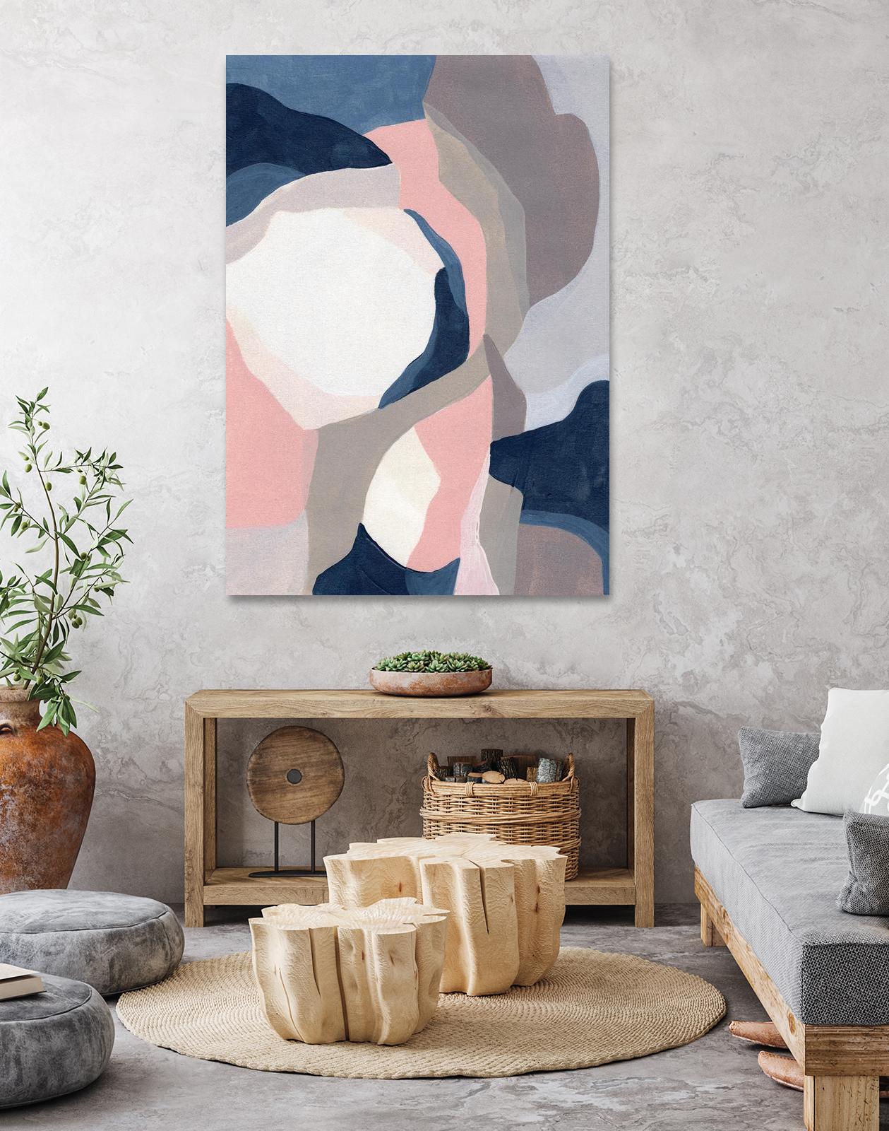 Intertwined Tones II by June Vess on GIANT ART - pink abstract abstract 