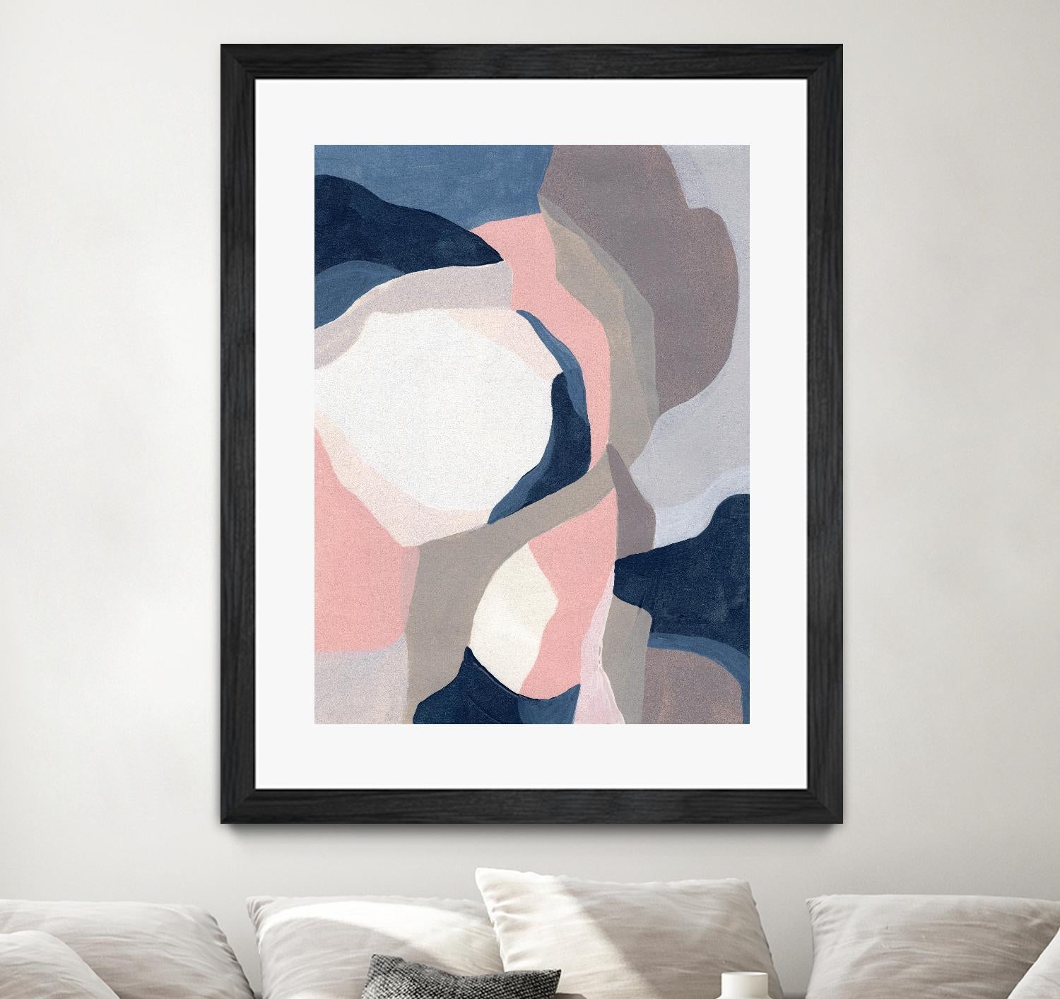 Intertwined Tones II by June Vess on GIANT ART - pink abstract abstract 