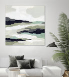 Mint Mesa II by June Vess on GIANT ART - grey  abstract abstract 