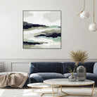 Mint Mesa II by June Vess on GIANT ART - grey  abstract abstract 