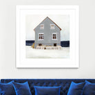 Beach Hut II by Stellar Design Studio on GIANT ART - blue coastal & tropical abstract