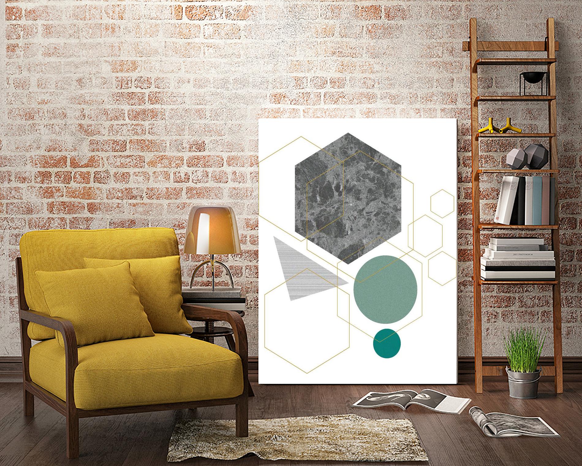 Marbled Deco II by Sabrina Balbuena on GIANT ART - grey  abstract abstract 