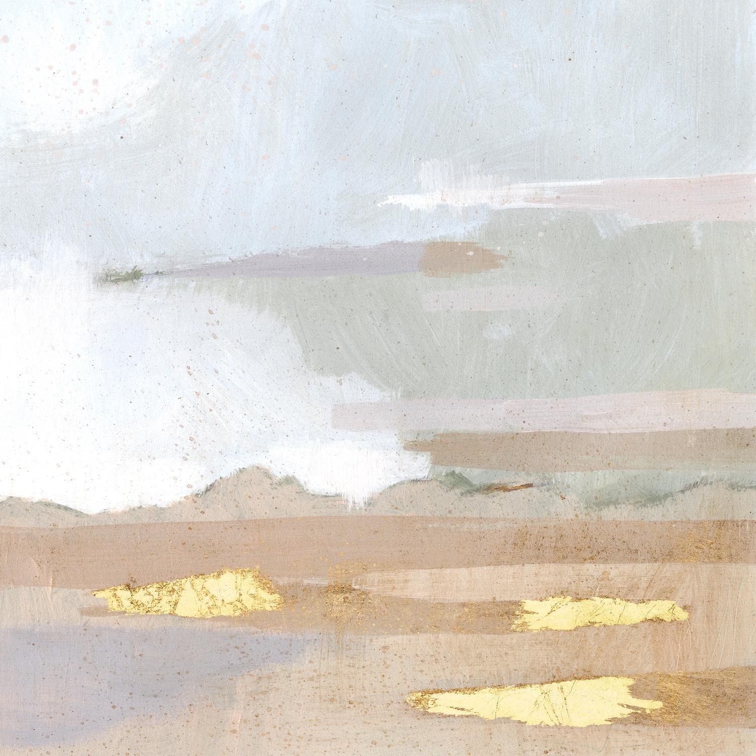 Abstract Coastland I by Victoria Borges on GIANT ART - gold landscapes & seascapes abstract