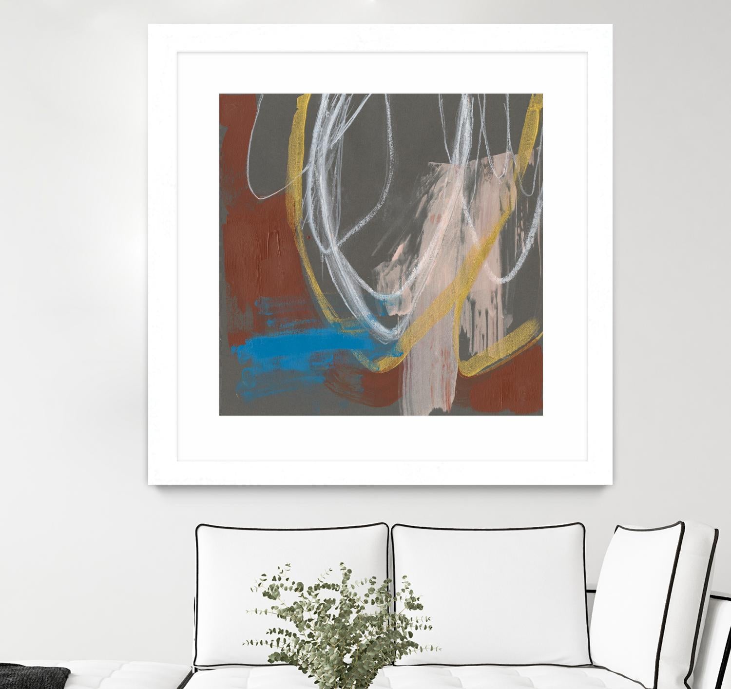 Re-Directed I by Jennifer Goldberger on GIANT ART - red abstract abstract 