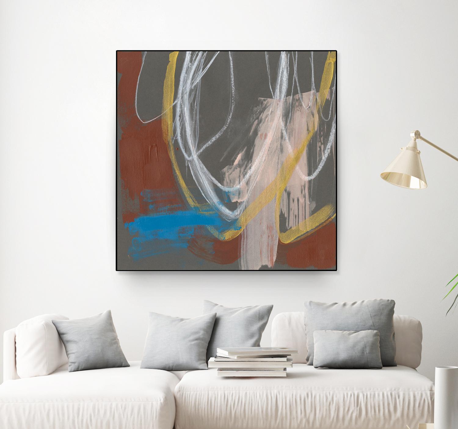 Re-Directed I by Jennifer Goldberger on GIANT ART - red abstract abstract 
