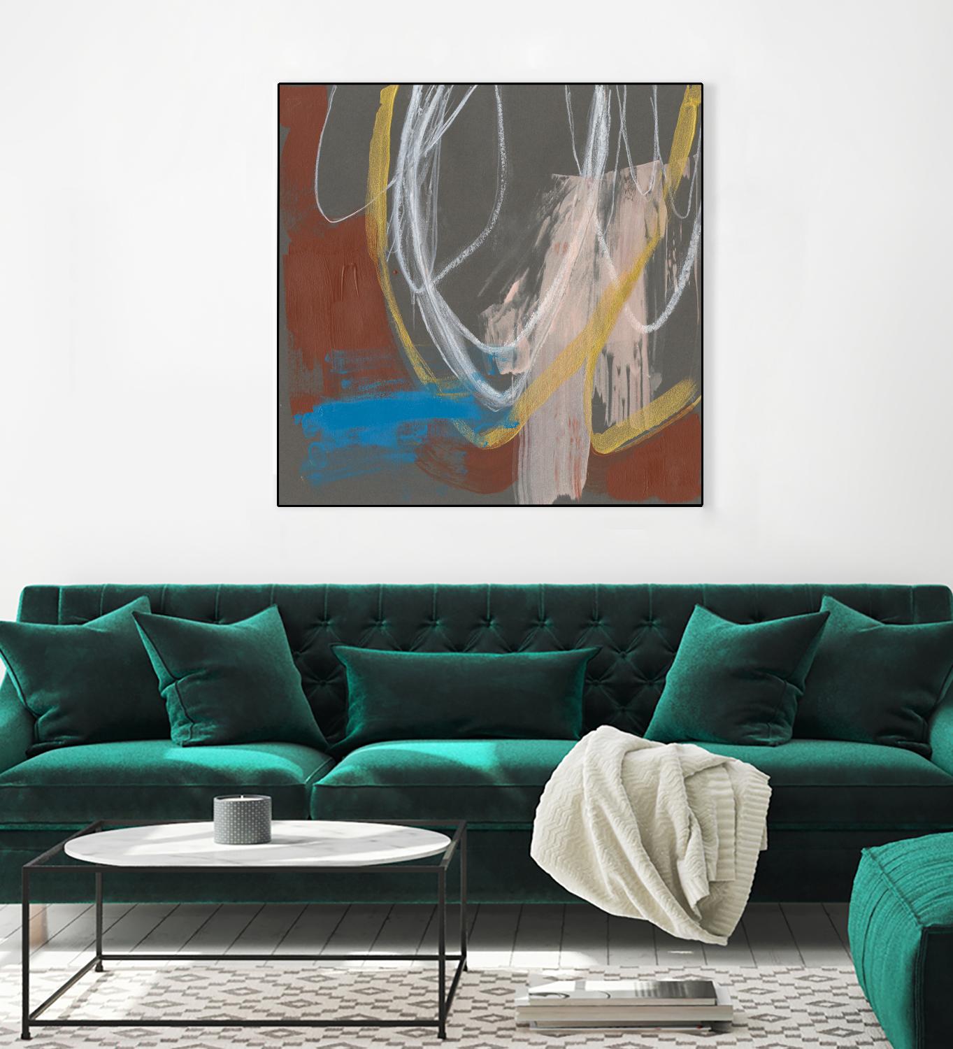Re-Directed I by Jennifer Goldberger on GIANT ART - red abstract abstract 