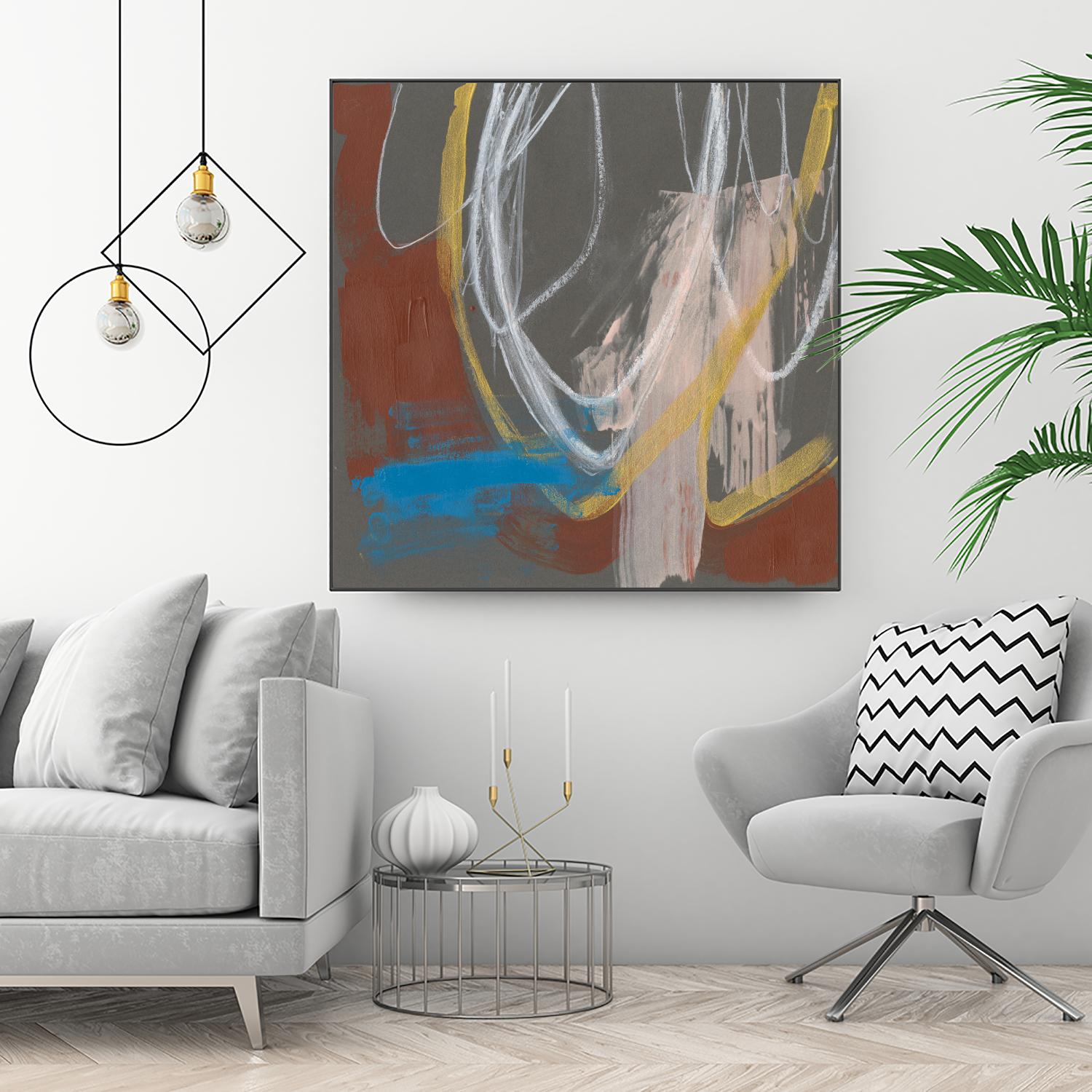 Re-Directed I by Jennifer Goldberger on GIANT ART - red abstract abstract 