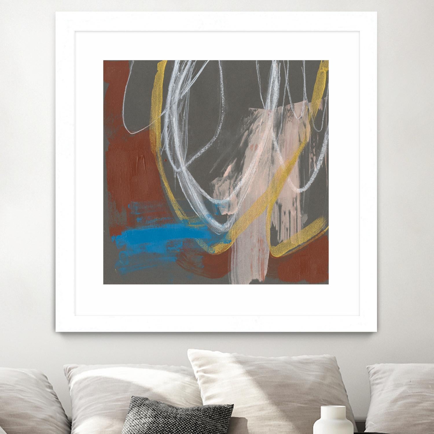 Re-Directed I by Jennifer Goldberger on GIANT ART - red abstract abstract 