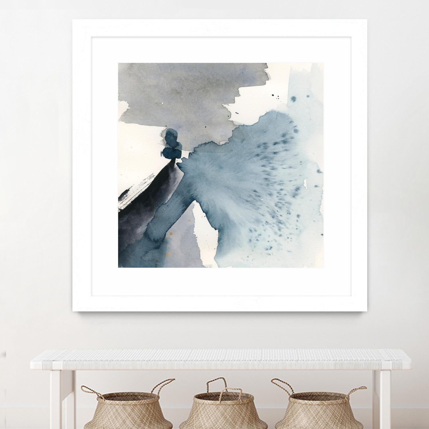 Winter Current IV by Victoria Barnes on GIANT ART - blue abstract abstract