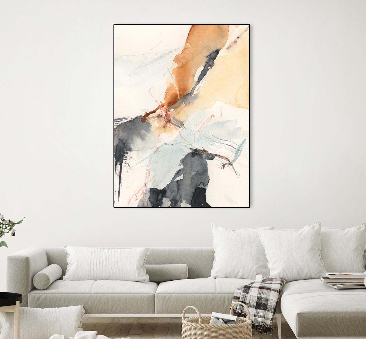 Efflux II by Victoria Borges on GIANT ART - beige abstract abstract 