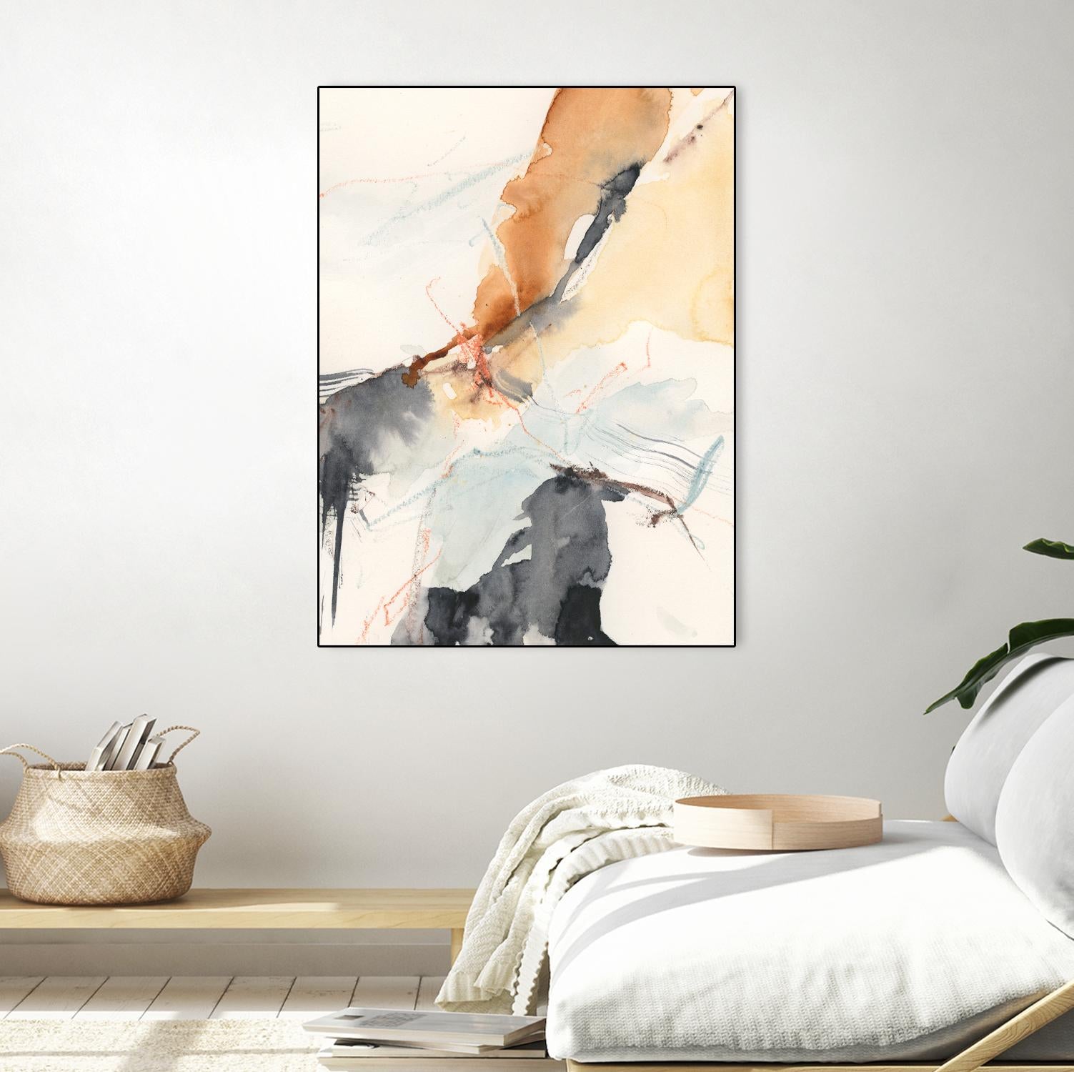 Efflux II by Victoria Borges on GIANT ART - beige abstract abstract 