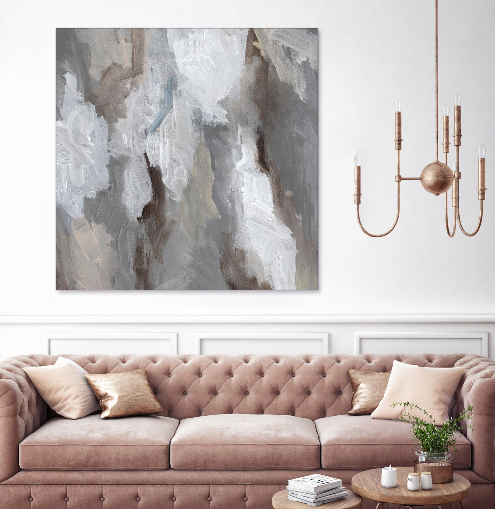 Cloudy Shapes I by Jennifer Parker on GIANT ART - beige abstract