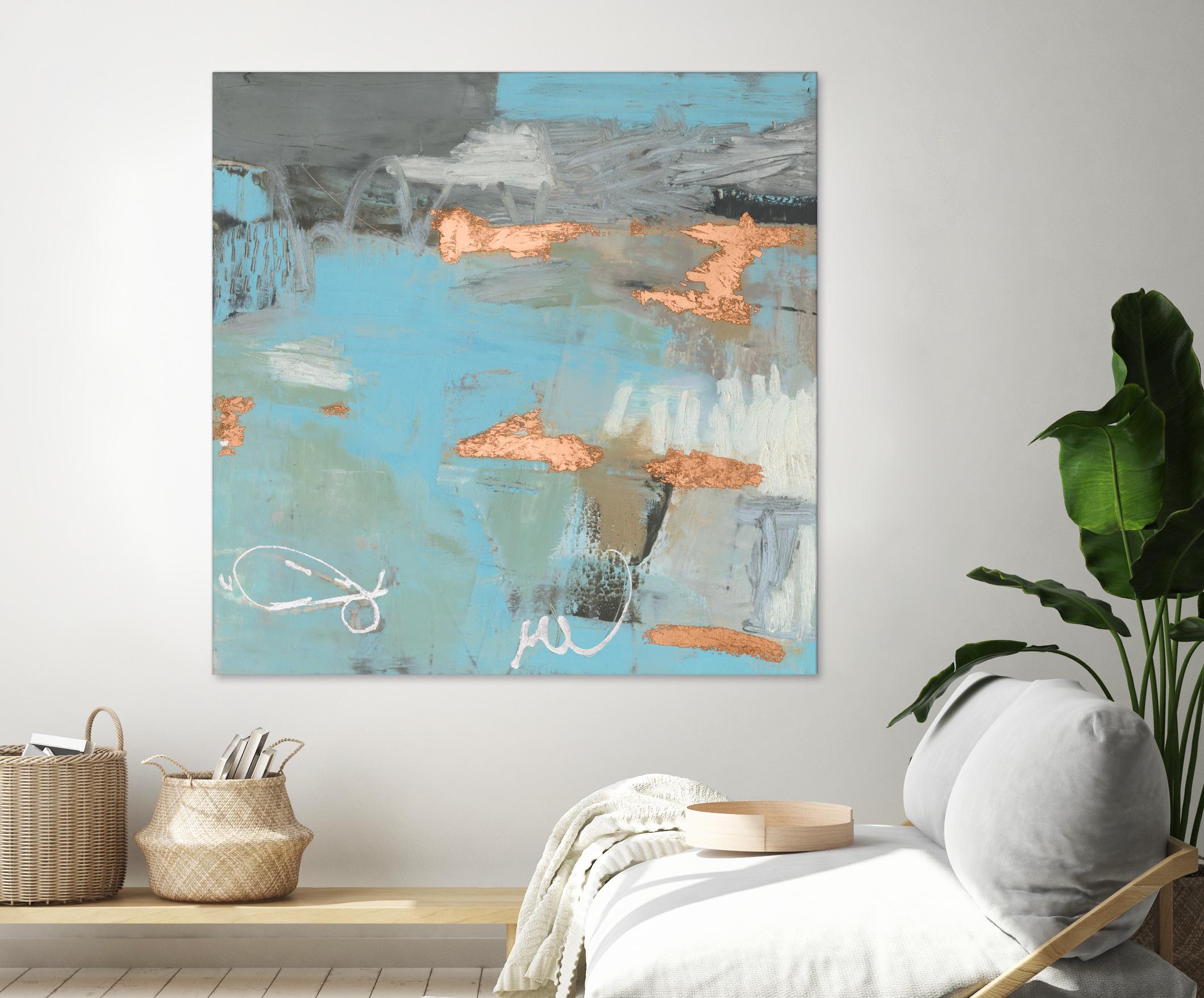 Thither III by Sue Jachimiec on GIANT ART - gold abstract abstract 