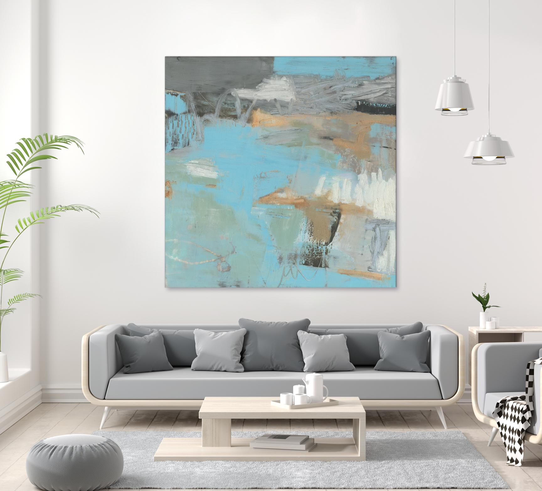 Printed Thither III by Sue Jachimiec on GIANT ART - beige abstract 