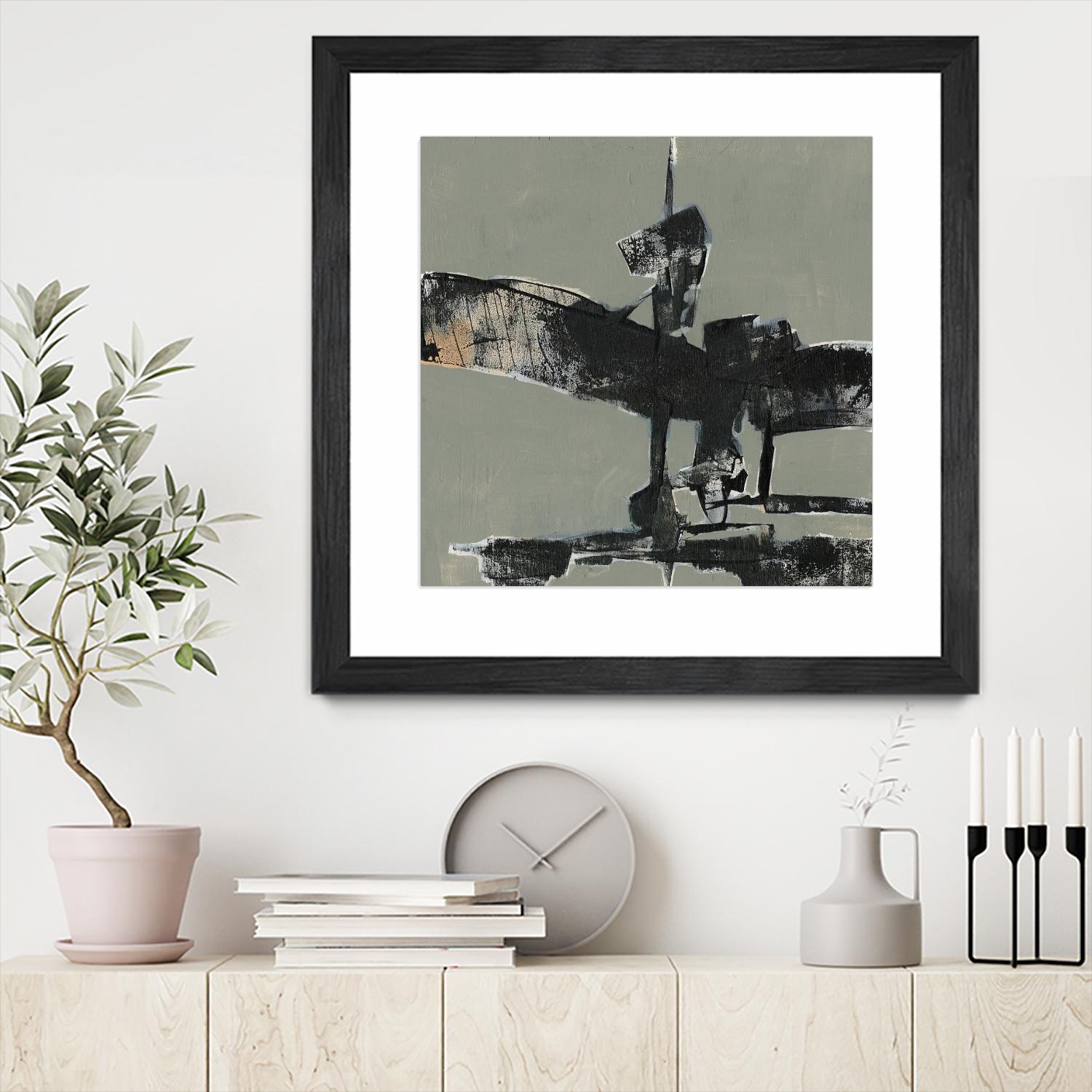 Ode an Kline IV by Jennifer Goldberger on GIANT ART - gold abstract abstract
