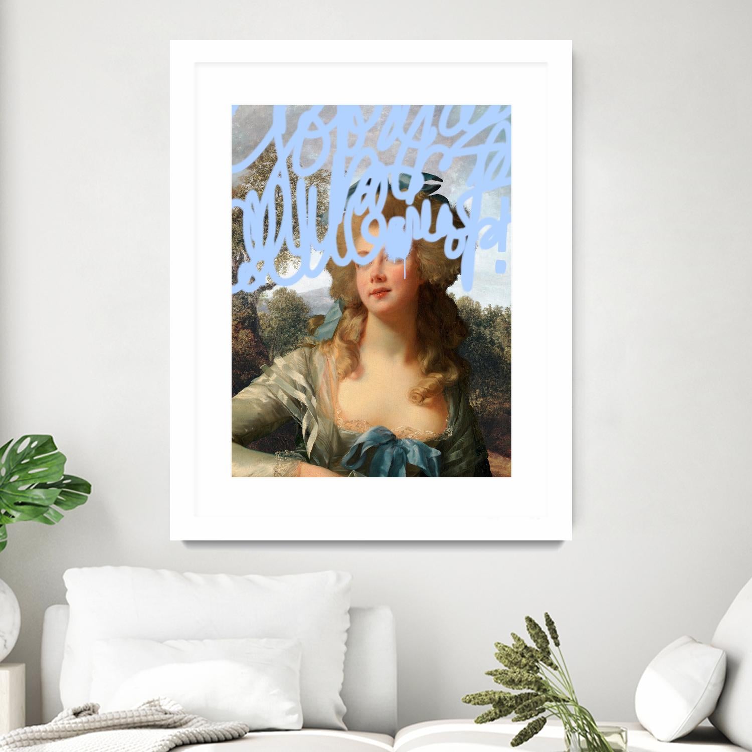 Concealed Portrait III by Victoria Barnes on GIANT ART - beige figurative figure 
