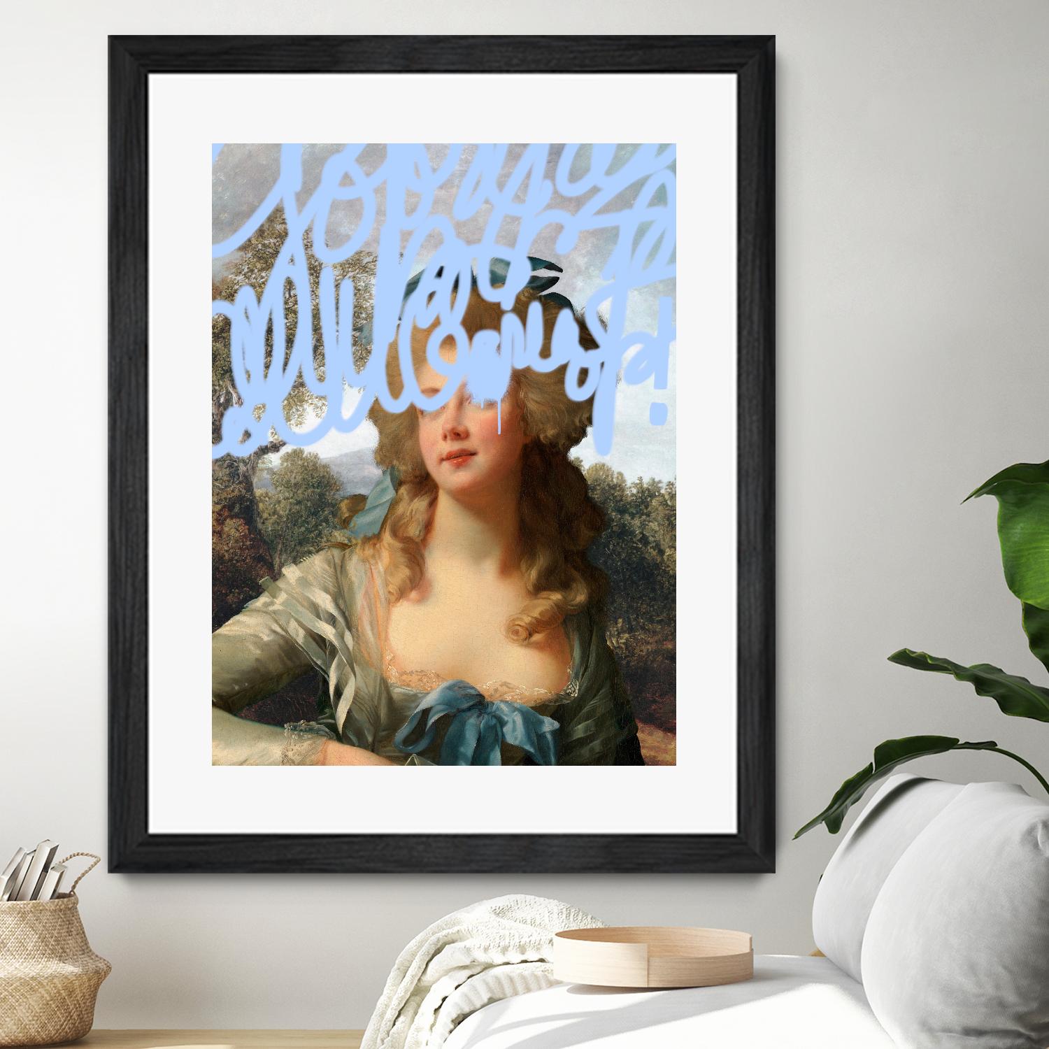 Concealed Portrait III by Victoria Barnes on GIANT ART - beige figurative figure 