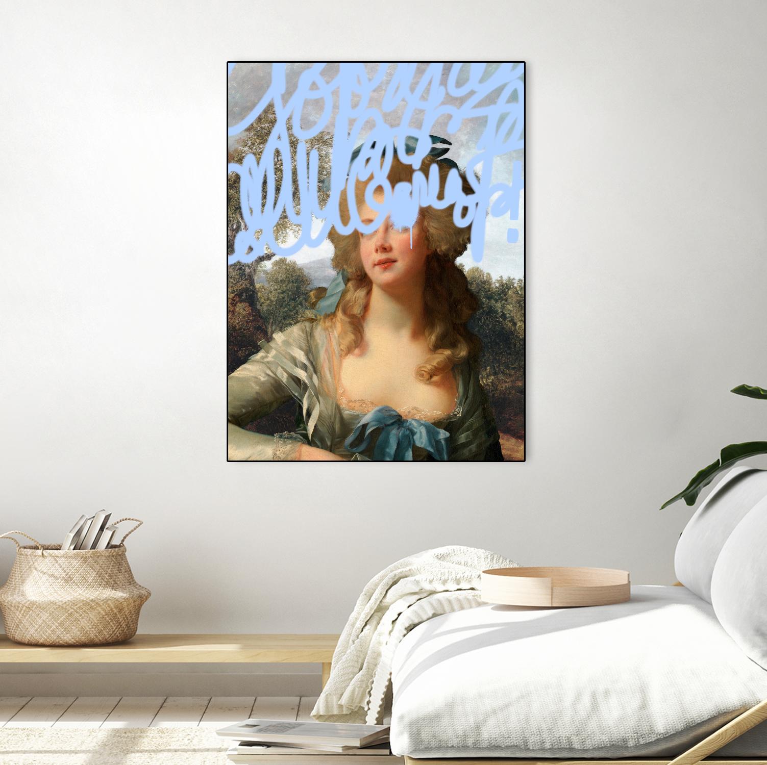 Concealed Portrait III by Victoria Barnes on GIANT ART - beige figurative figure 