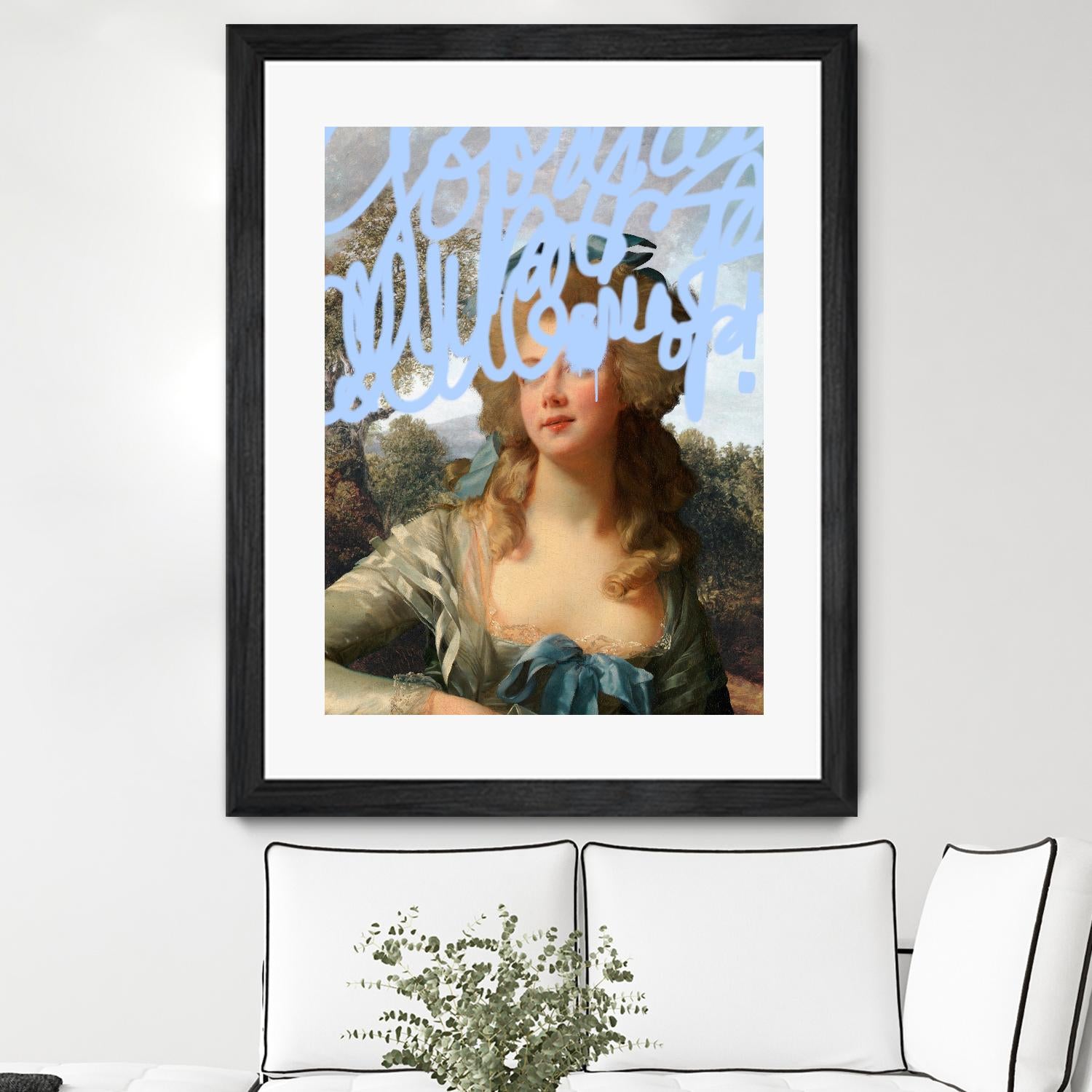 Concealed Portrait III by Victoria Barnes on GIANT ART - beige figurative figure 