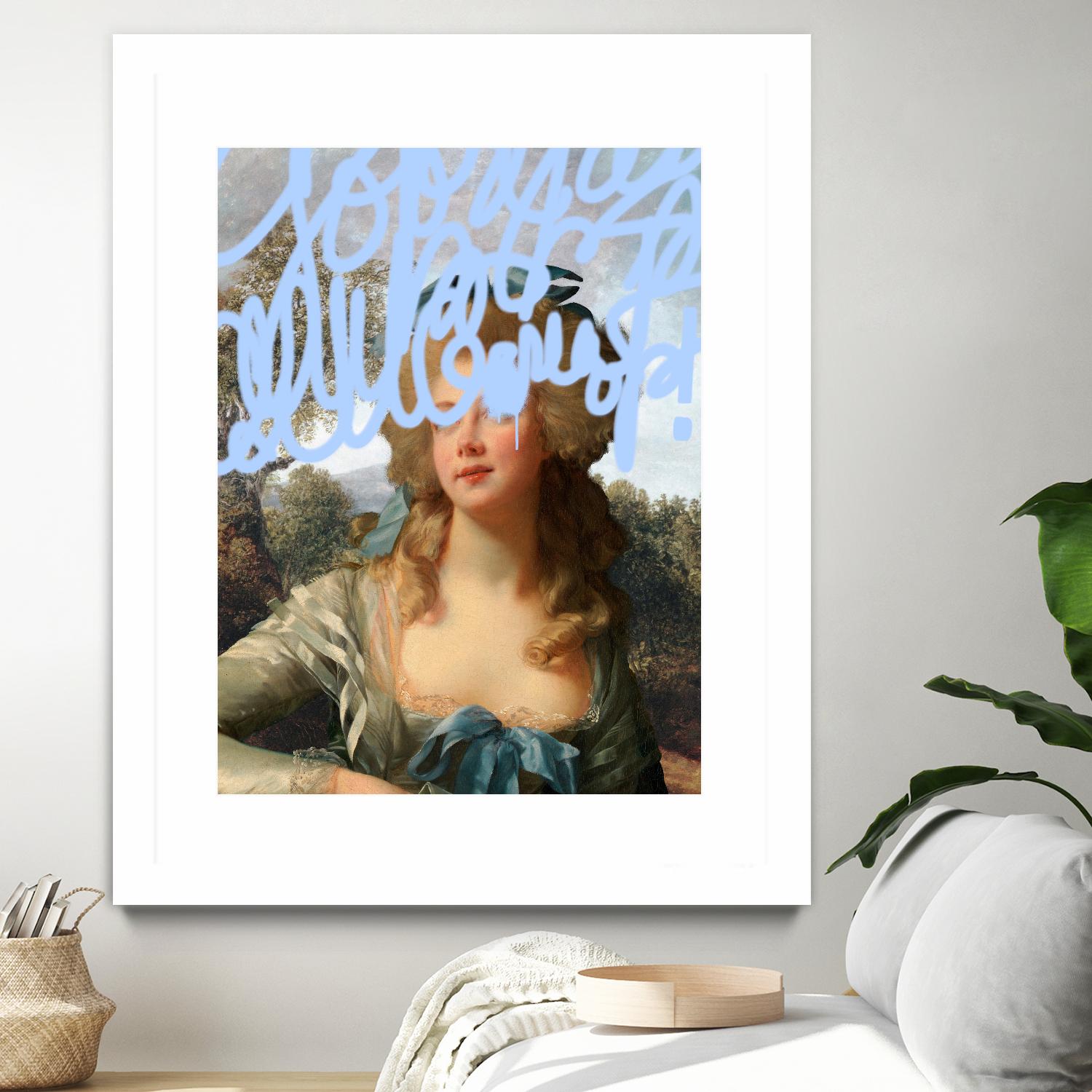 Concealed Portrait III by Victoria Barnes on GIANT ART - beige figurative figure 