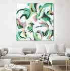 Mint Billows II by June Vess on GIANT ART - pink  abstract abstract 