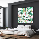 Mint Billows II by June Vess on GIANT ART - pink  abstract abstract 