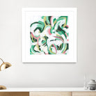 Mint Billows II by June Vess on GIANT ART - pink  abstract abstract 