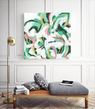 Mint Billows II by June Vess on GIANT ART - pink  abstract abstract 
