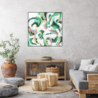 Mint Billows II by June Vess on GIANT ART - pink  abstract abstract 